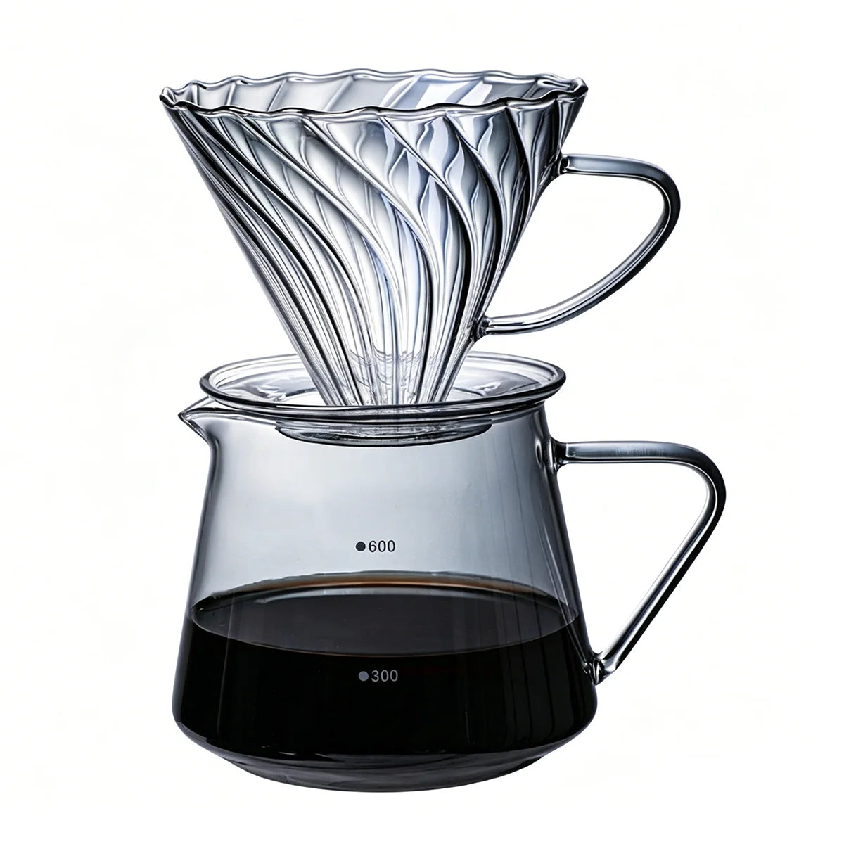 Kit Barista complet — Dripper & Serveur en verre 600ml