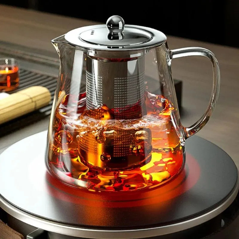 Théière en verre avec infuseur intégré — 400 à 1350ml