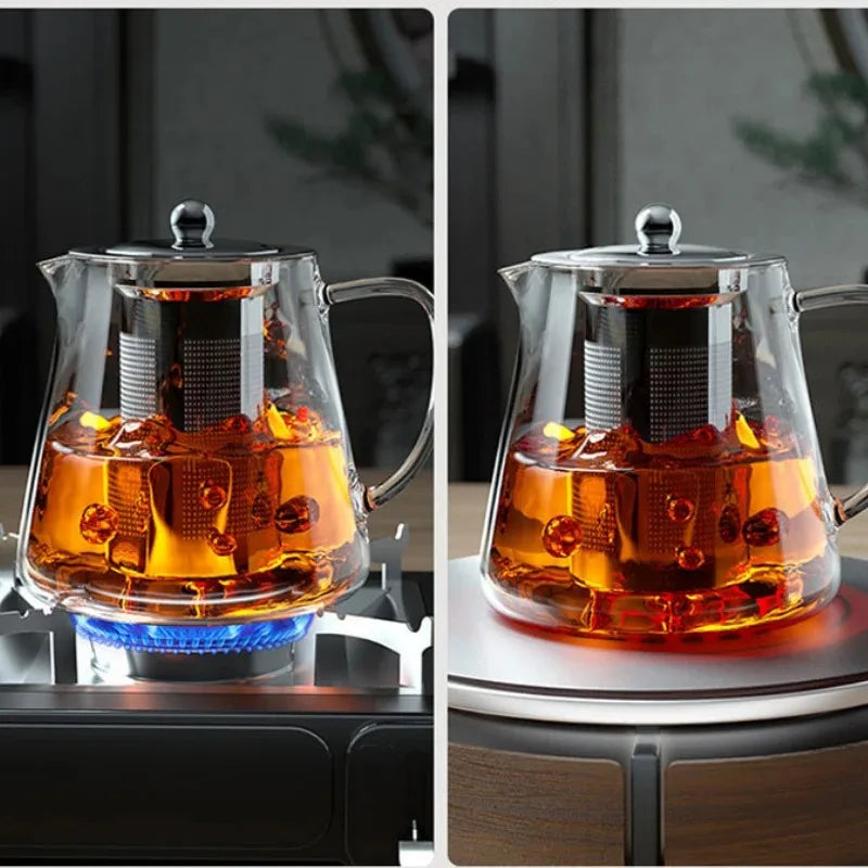Théière en verre avec infuseur intégré — 400 à 1350ml